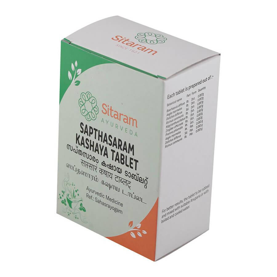 Sitaram Ayurveda Sapthasaram Kashaya Tablet | Grocsy
