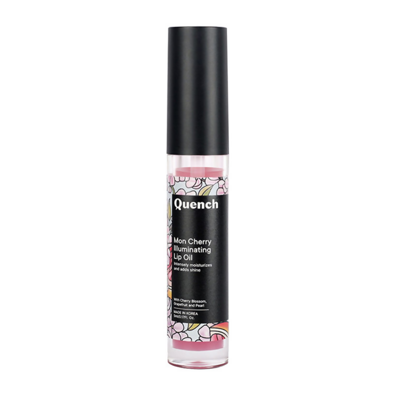 Quench Illuminating Lip Oil with Cherry Blossom & Pearl Extracts For Shiny Hydrated Lips | Grocsy
