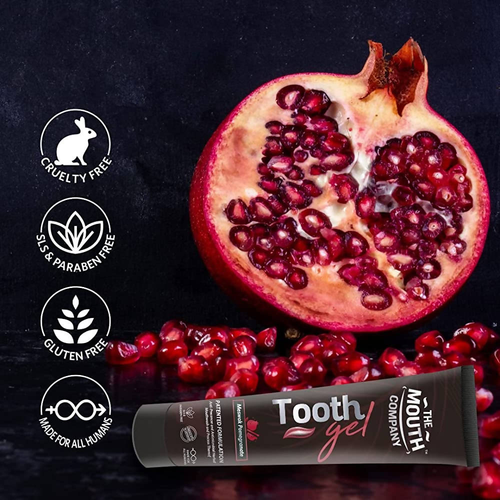 The Mouth Company Soothing Meswak & Pomegranate Toothgel | Grocsy