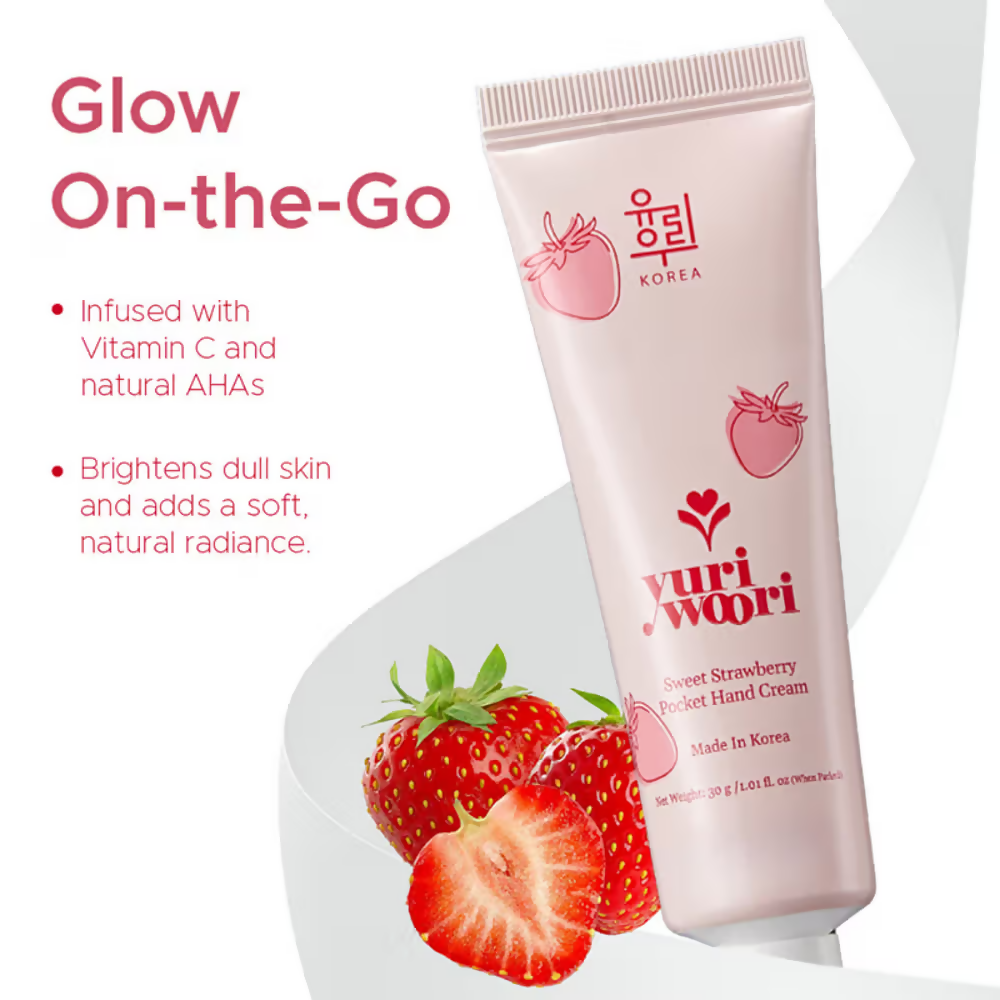 Yuri Woori Sweet Strawberry Pocket Hand Cream | Grocsy