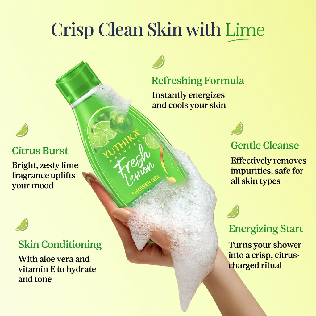Yuthika Fresh Lemon Body Wash Shower Gel | Grocsy