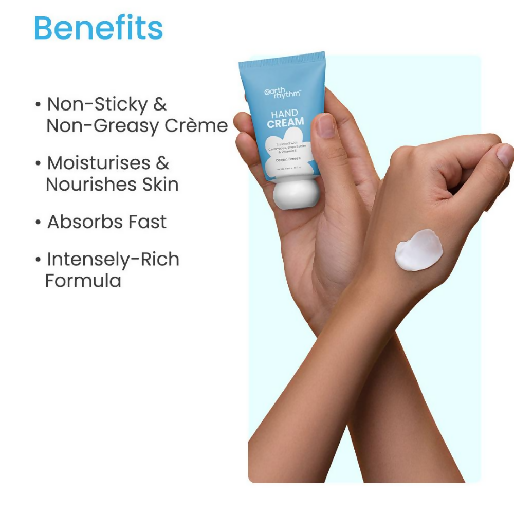 Earth Rhythm Ocean Breeze Hand Cream Enriched with Ceramide | Grocsy