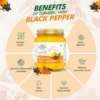 Farm Naturelle Mountain Turmeric Powder High Curcumin with Black Pepper | Grocsy