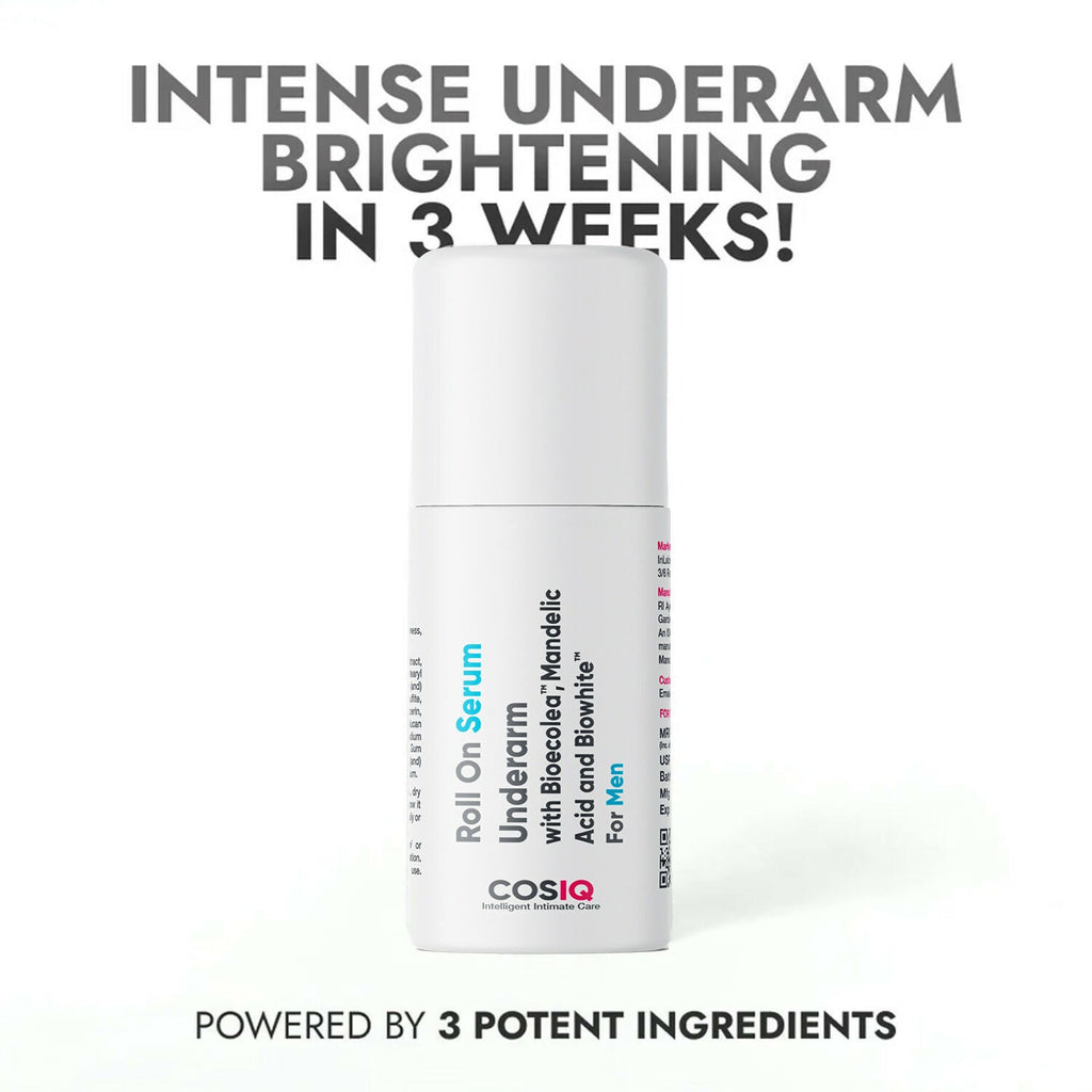Cos-IQ Brightening Underarm Roll On Serum For Men, With Bioecolea, Mandelic Acid and Bio White | Grocsy