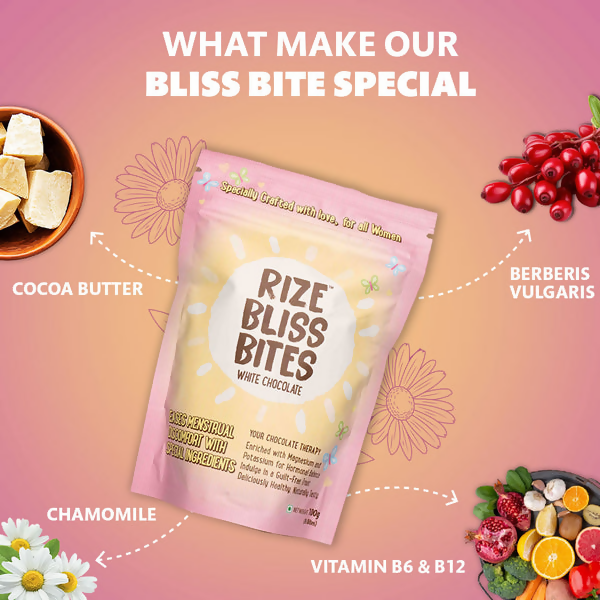 Rize Energy Bar Bliss Bites - White Chocolate | Grocsy