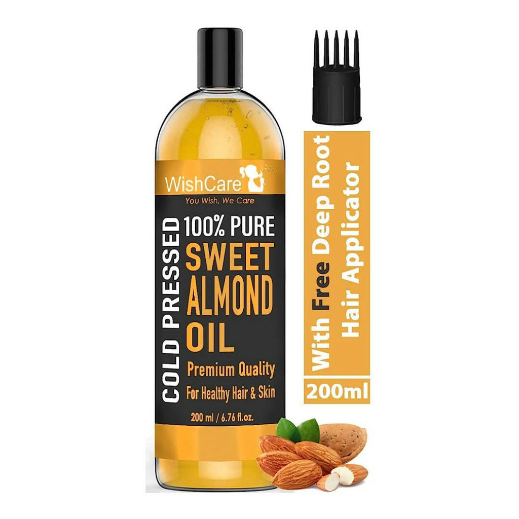 WishCare Pure Cold Pressed Sweet Almond Oil | Grocsy
