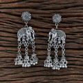 Joban Fashion Women Silver Black Oxidised Earrings | Grocsy