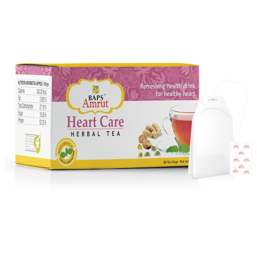 Baps Amrut Heart Care Herbal Tea | Grocsy