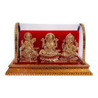International Gift Metal Lord Ganesh and Maa Lakshmi, Sarswati Idol | Grocsy