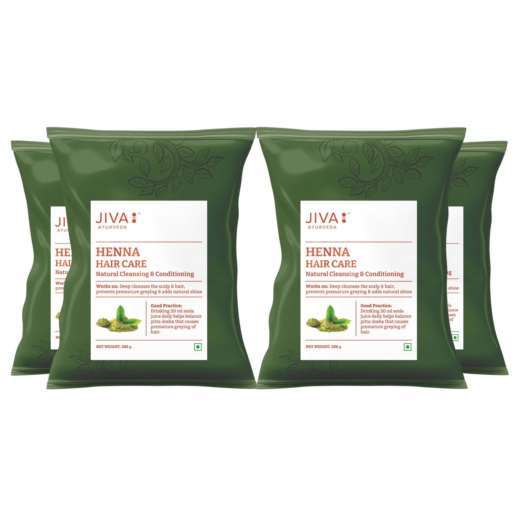 Jiva Ayurveda Henna Hair Care Powder | Grocsy