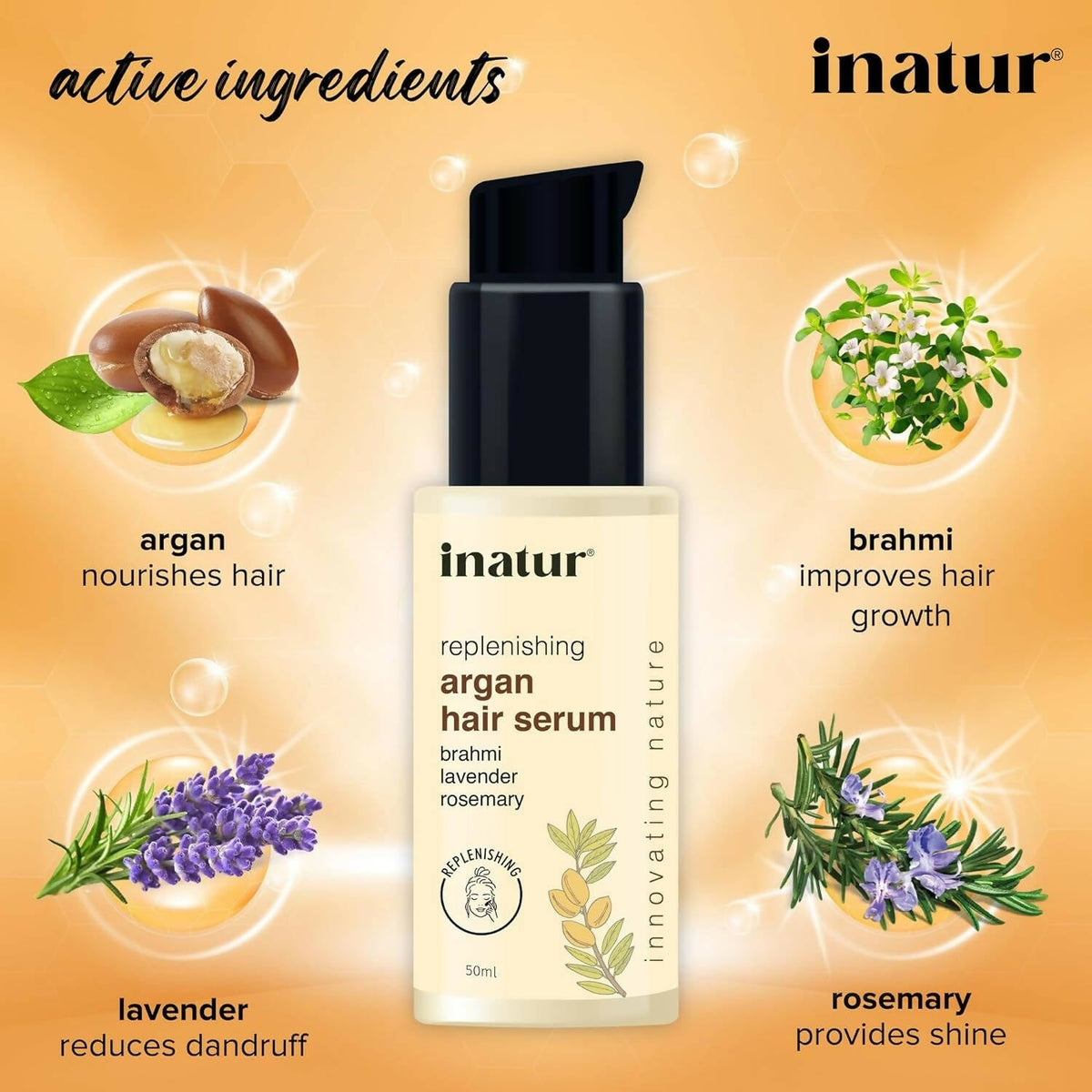 Inatur Argan Hair Serum | Grocsy