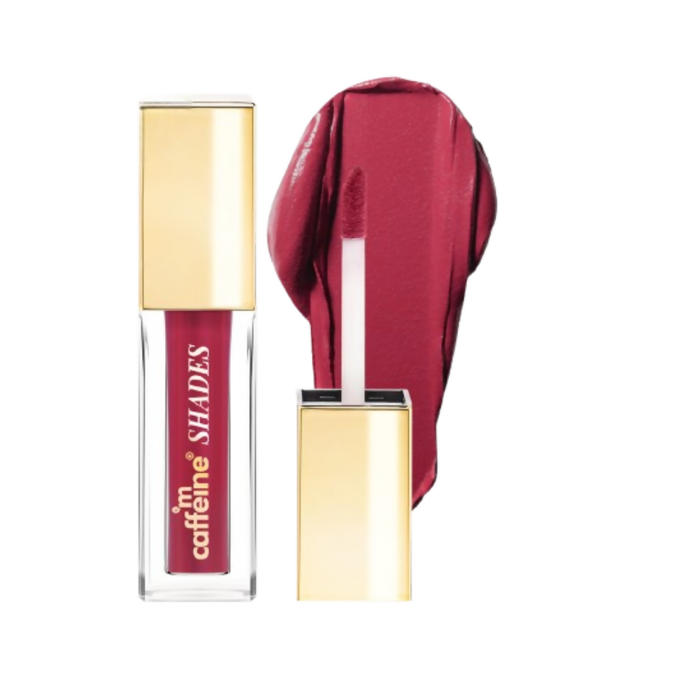 mCaffeine Shades Velvet Blur Matte Liquid Lipstick 12 Hrs Stay & Lightweight - Subtle Sangria | Grocsy