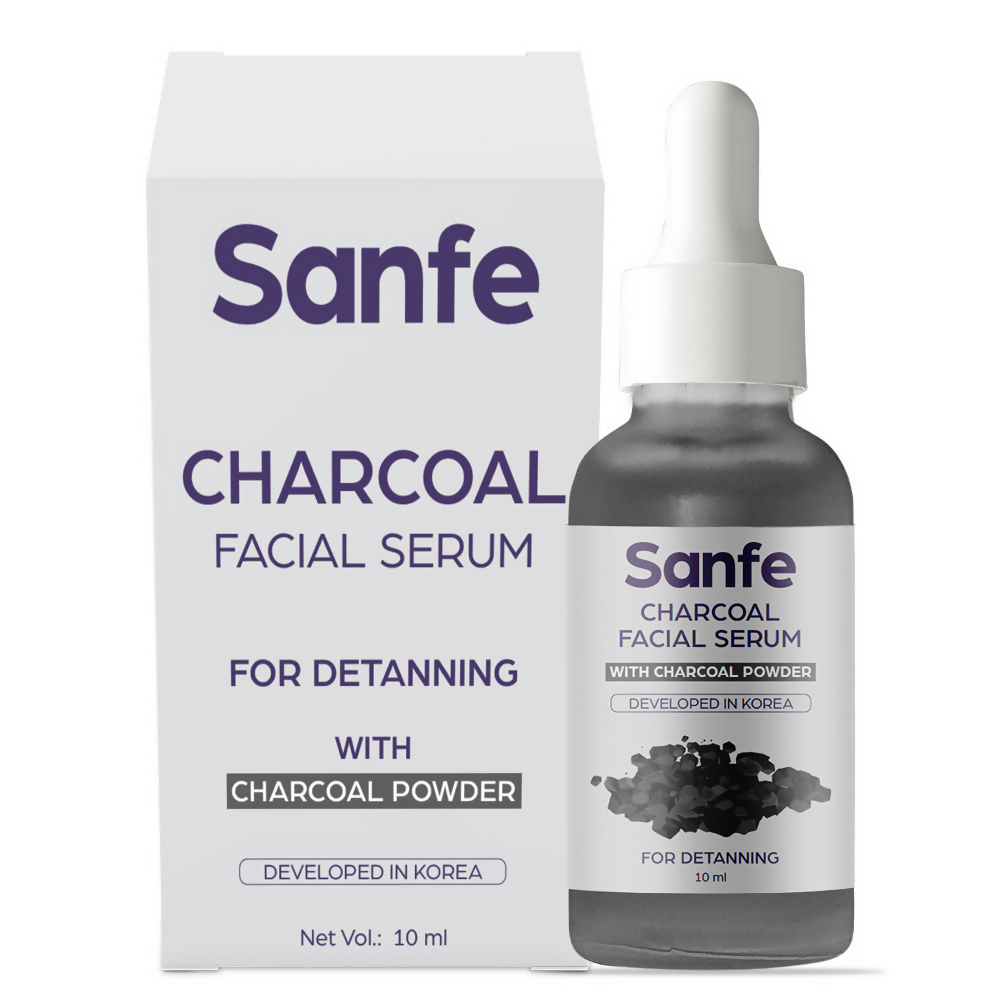 Sanfe Instant Detan Charcoal Facial Serum | Grocsy