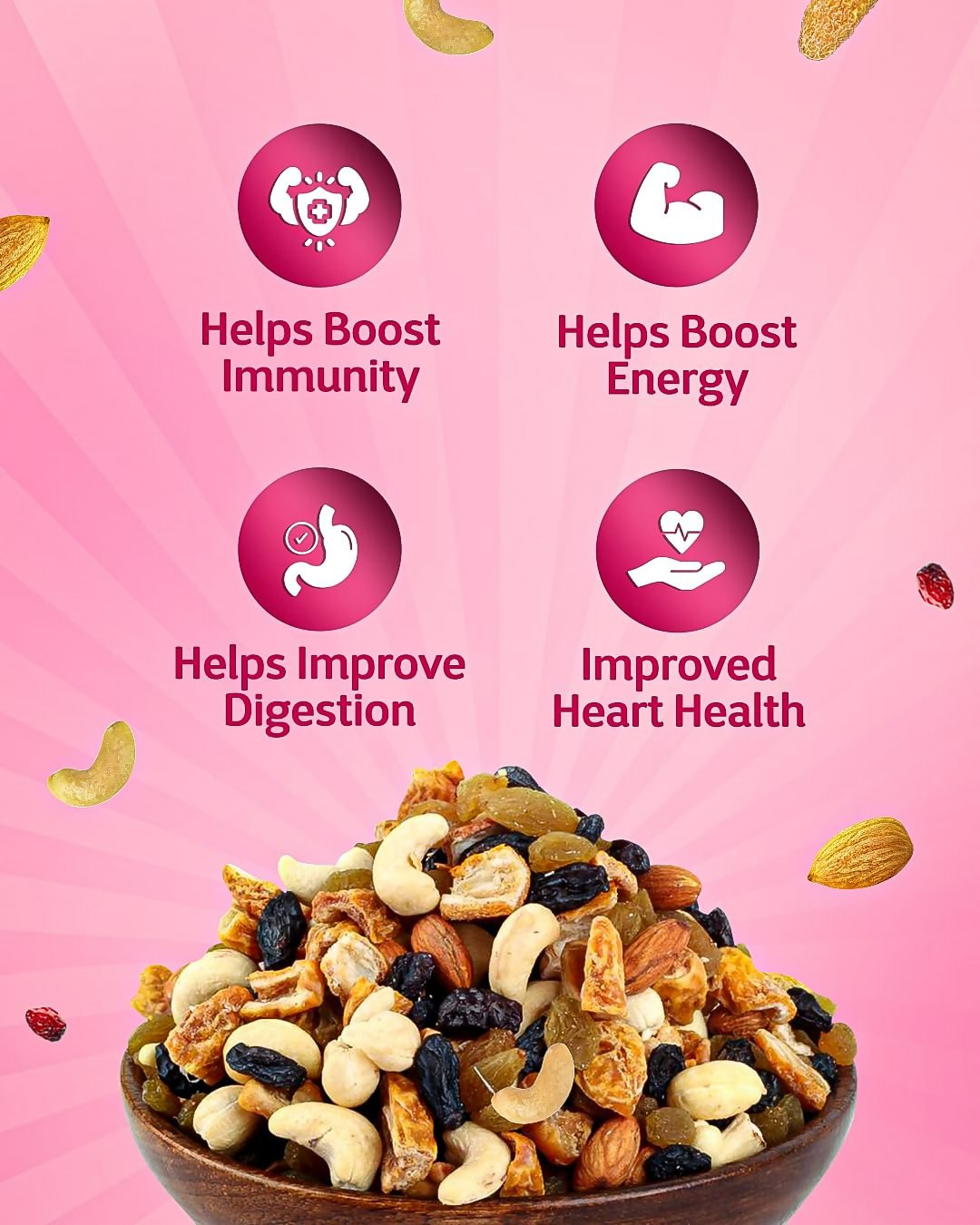 True Elements Panchmeva Dry Fruits Mix | Grocsy