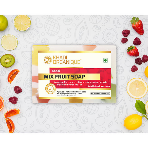 Khadi Organique Mix Fruit Soap | Grocsy