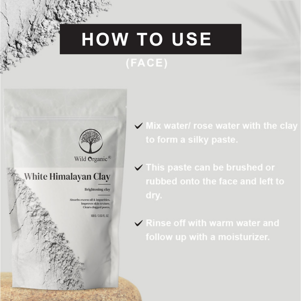 Wild Organic White Himalayan Brightening Clay Powder | Grocsy