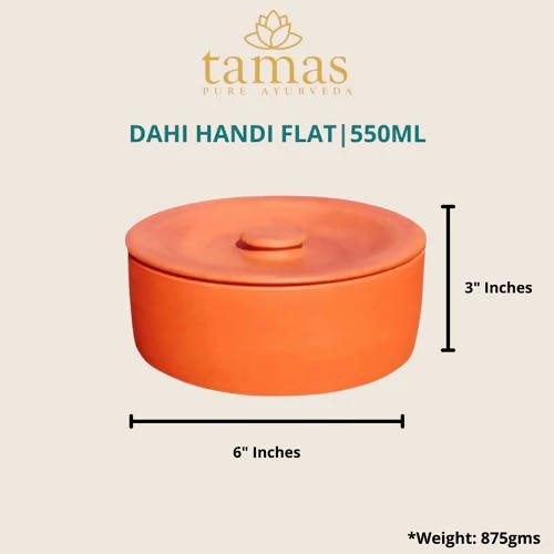 Tamas Handmade & Eco-Friendly Earthen (Clay/ Terracotta) Dahi Handi | Grocsy