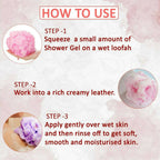 NutriGlow NATURAL'S English Rose Shower Gel With Mulberry Extract For Long Lasting Freshness | Grocsy
