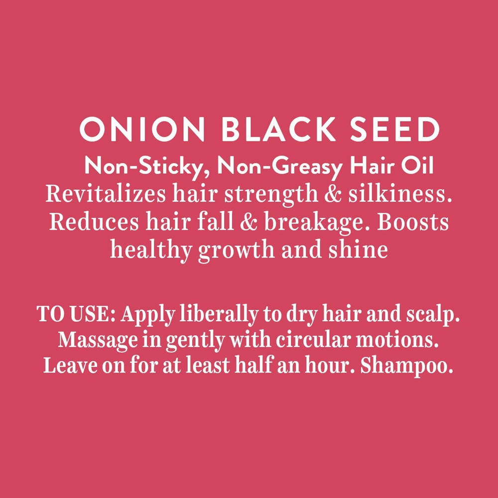 Biotique Advanced Organics Onion Black Seed No-Sticky No-Greasy Hair Oil | Grocsy