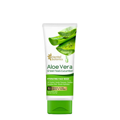 Oriental Botanics Aloe Vera, Green Tea & Cucumber Hydrating Face Wash | Grocsy