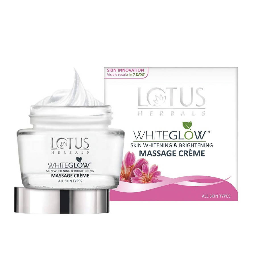Lotus Herbals Whiteglow Skin Whitening And Brightening Massage Creme | Grocsy