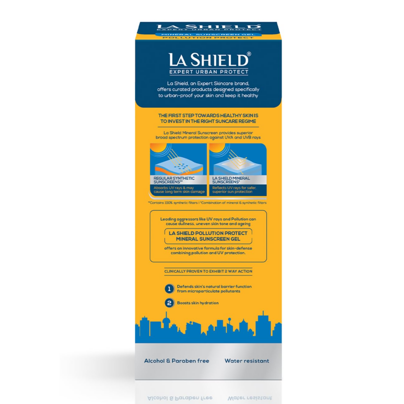 La Shield Pollution Protect SPF 50 Mineral Sunscreen Gel | Grocsy