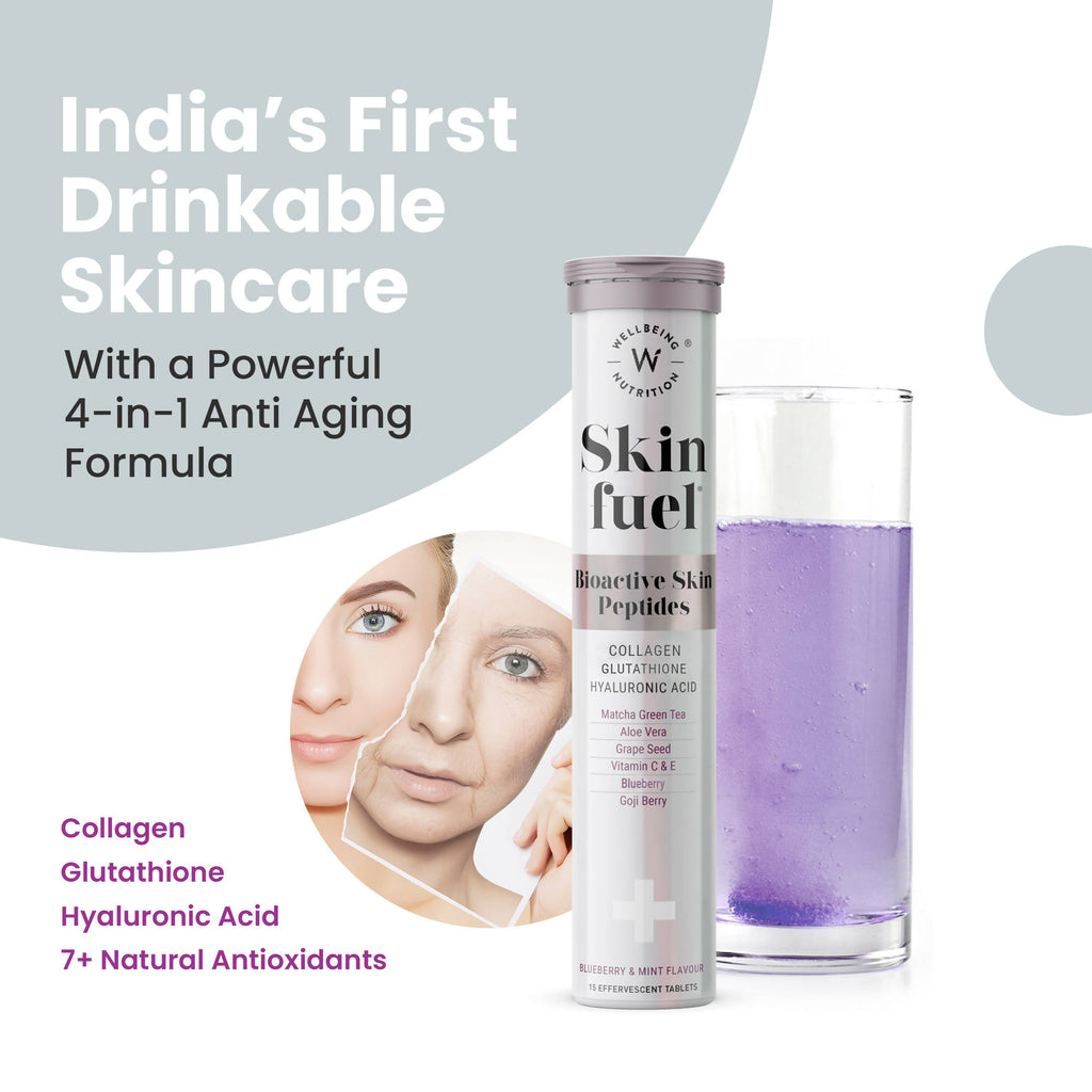 Wellbeing Nutrition Skin Fuel Effervescent Tablets | Grocsy