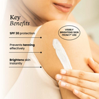 Foxtale Brightening Body Lotion SPF 30 With Niacinamide & Vitamin C Tan Protection & Glowing Skin | Grocsy
