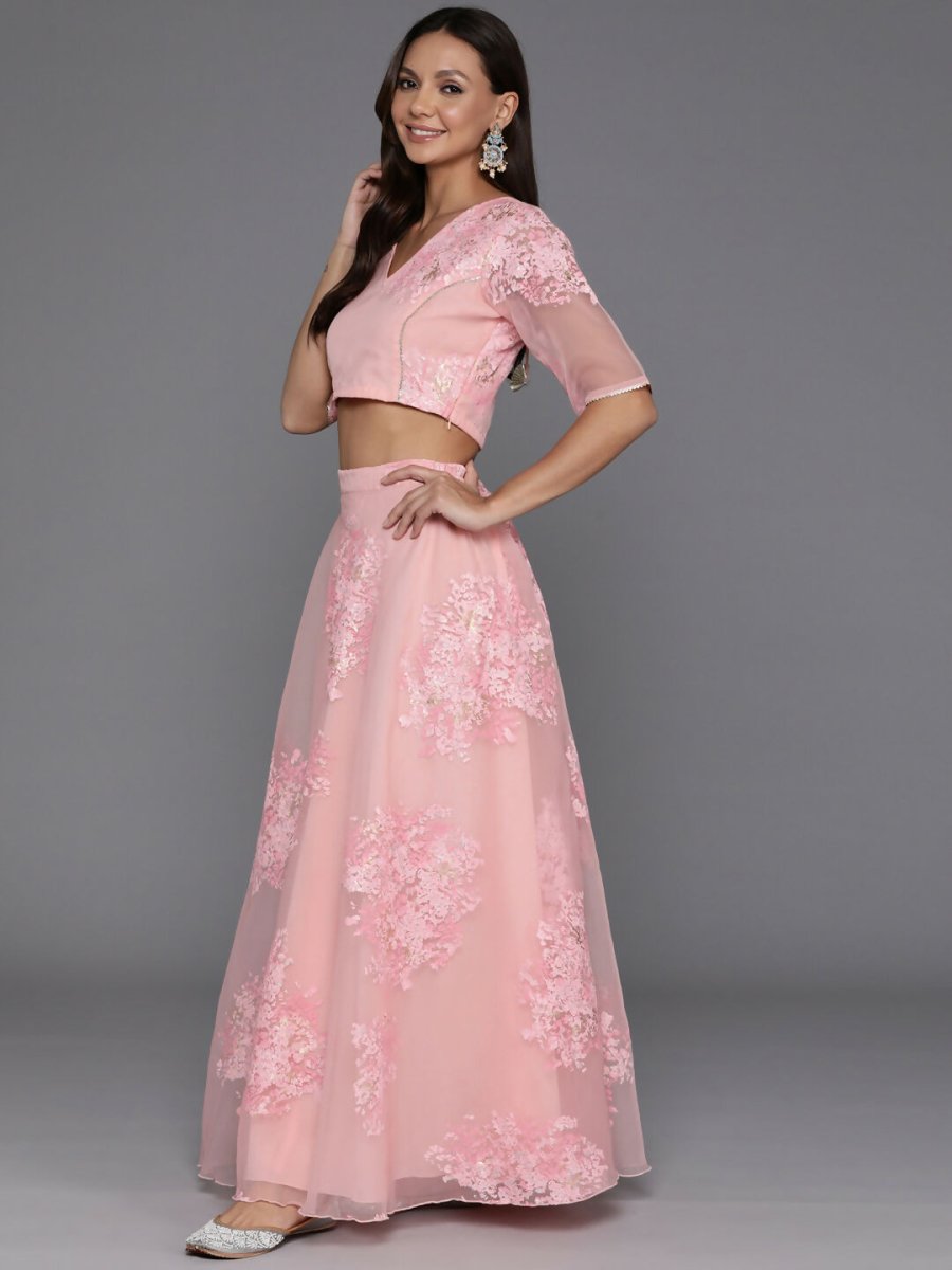 Ahalyaa women's wear Traditional wear lehenga choli - Pink | Grocsy