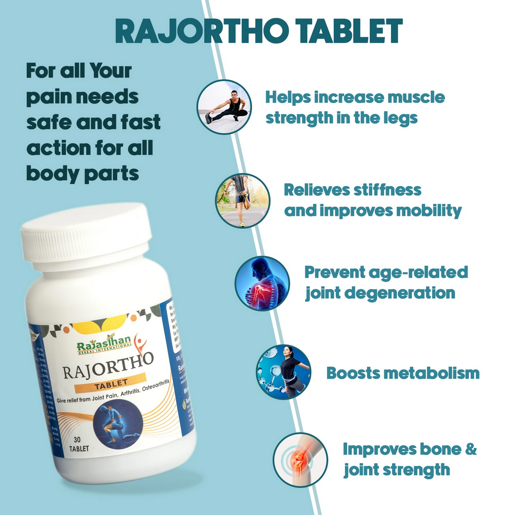 Rajasthan Herbals Rajortho Tablets | Grocsy