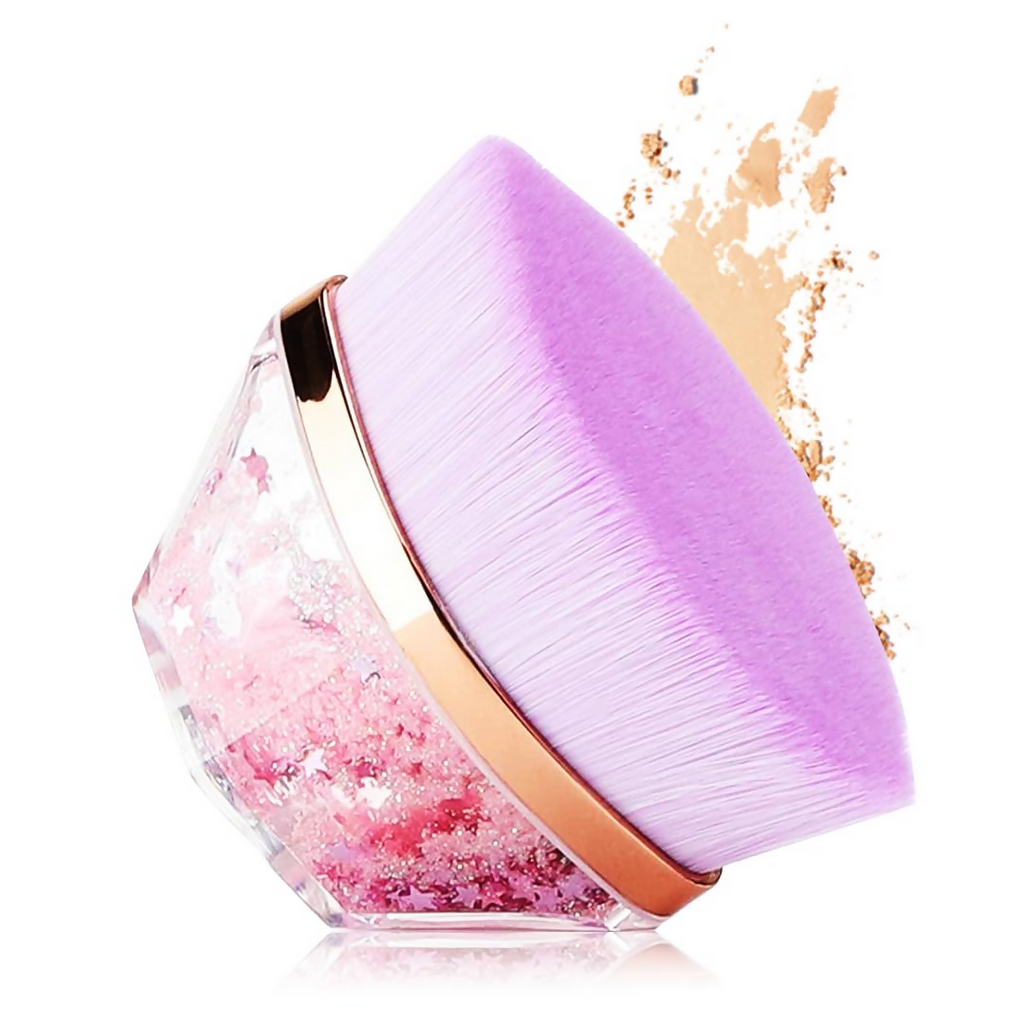 Gleva Foundation Makeup Brush Crystal Purple | Grocsy
