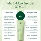 Indulgeo Essentials Sal Moist - Encapsulated Salicylic Acid Acne Healing Face Moisturiser 1.5% | Grocsy
