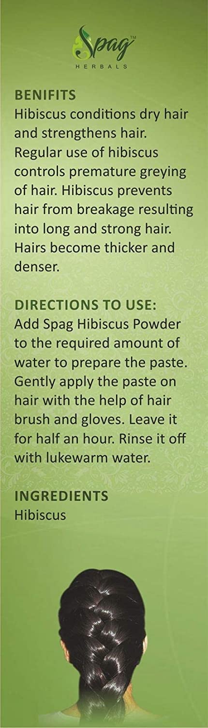 Spag Herbals Premium Hibiscus Leaf Powder | Grocsy