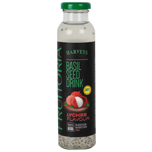 Harveys Fruitoria Basil Seed Drink-Lychee Flavor | Grocsy