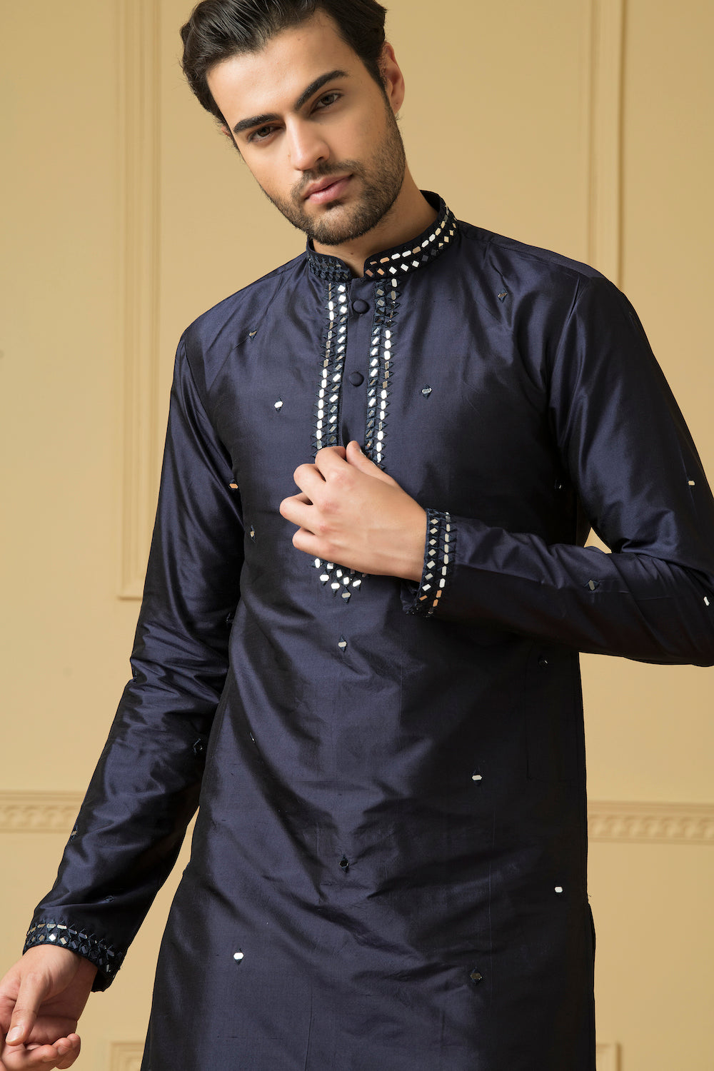 Exquisite Designer Men's Kurta by Hilo Design | Grocsy