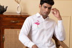 Swan Embroidery Shirt by Hilo Design | Grocsy
