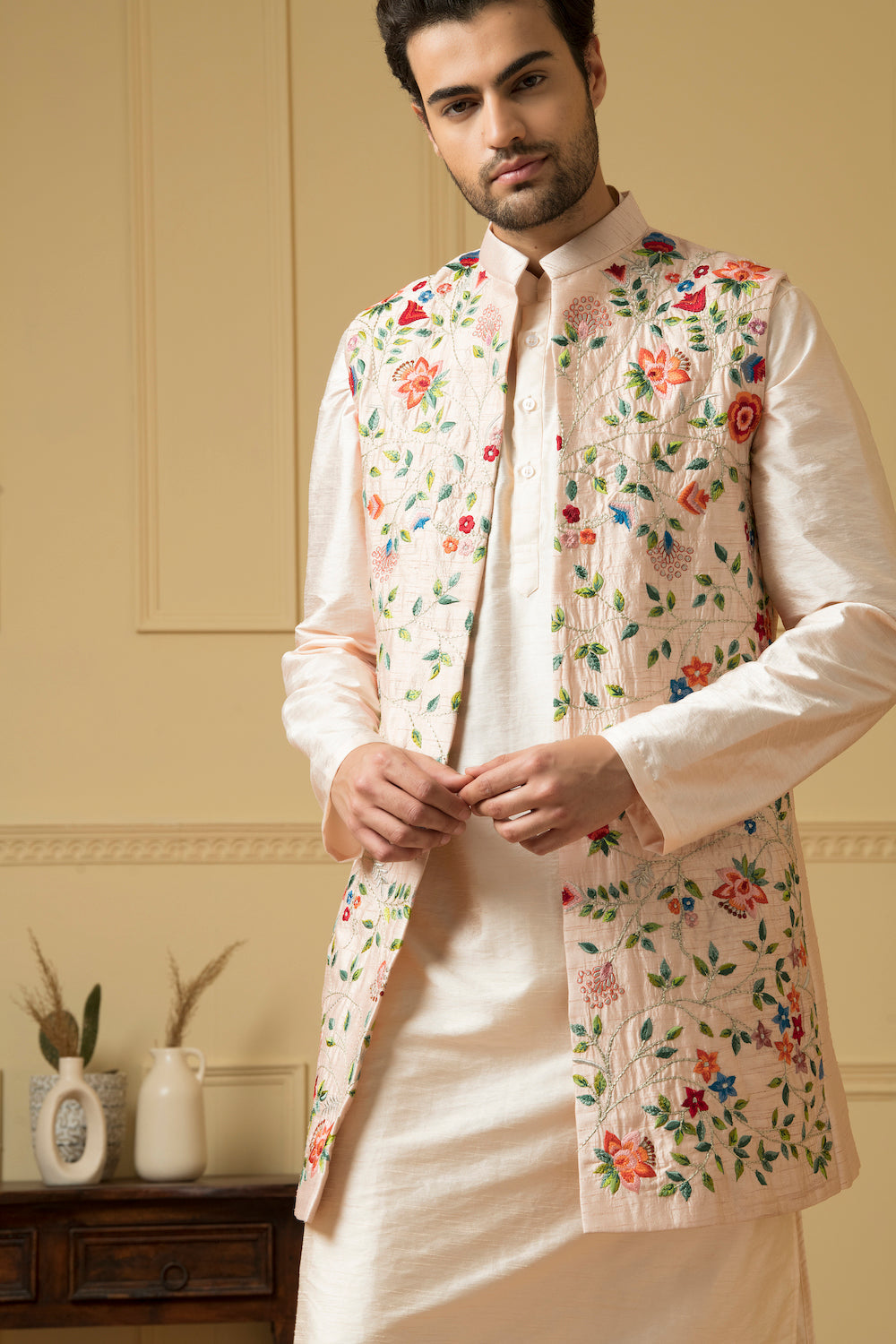 Divino Designer Men's Indo Western by Hilo Design | Grocsy