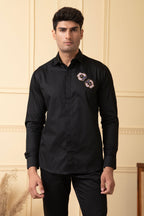Flower Buds Embroidery Shirt by Hilo Design | Grocsy