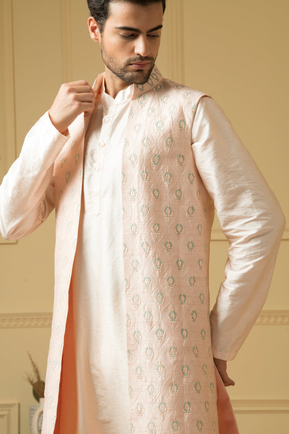 Mayaflor Designer Men's Indo Western by Hilo Design | Grocsy