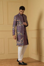 Sueno Designer Men's Indo western Set by Hilo Design | Grocsy