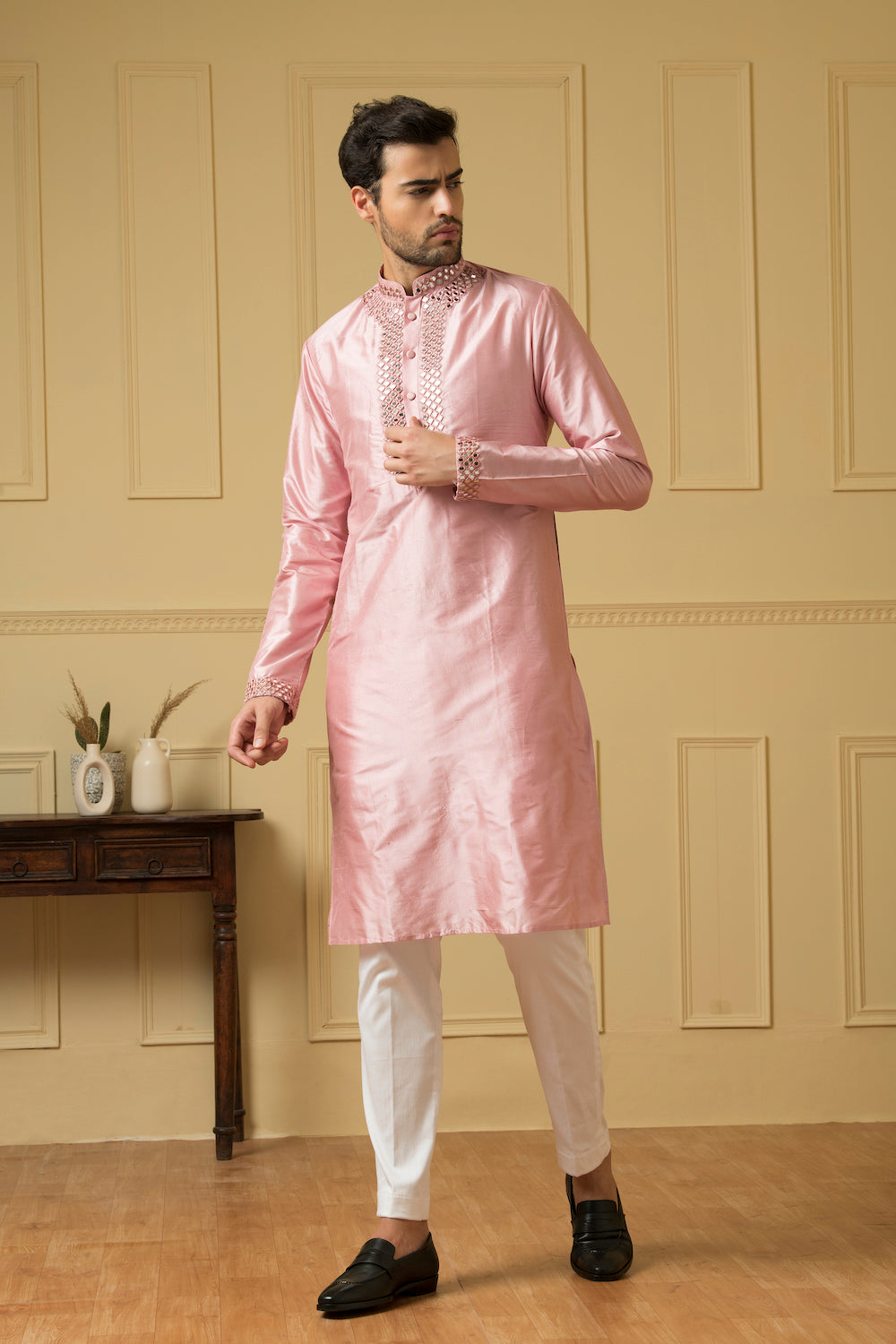 Elegencia Designer Men's Kurta by Hilo Design | Grocsy