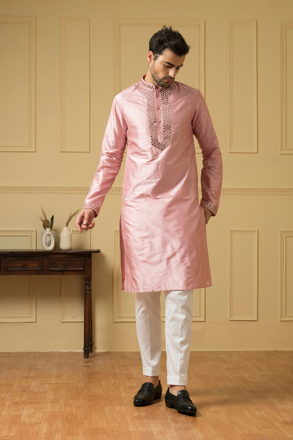 Elegencia Designer Men's Kurta by Hilo Design | Grocsy