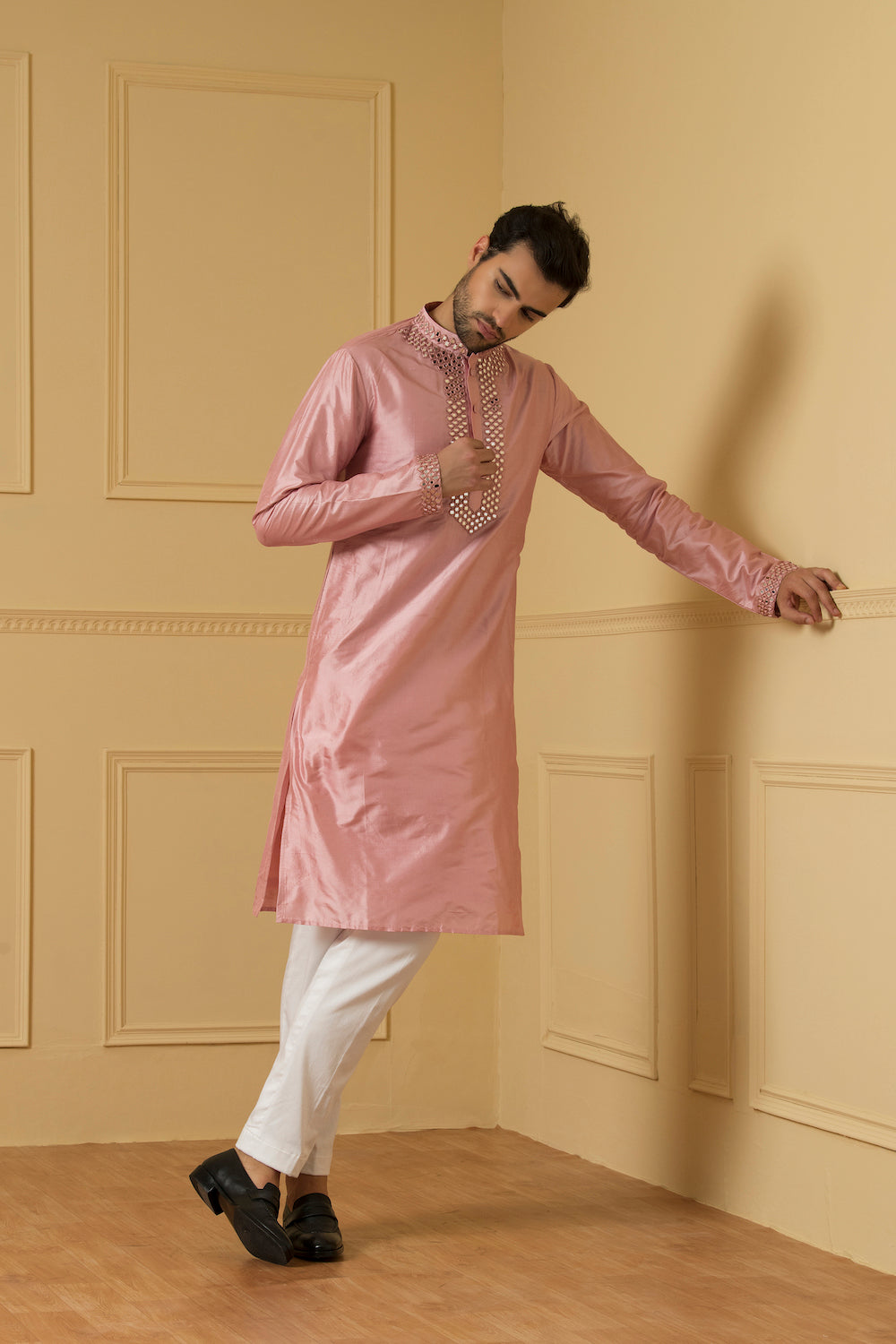 Elegencia Designer Men's Kurta by Hilo Design | Grocsy