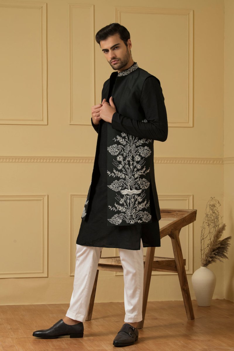 Alegre Designer Men's Indo Western by Hilo Design | Grocsy