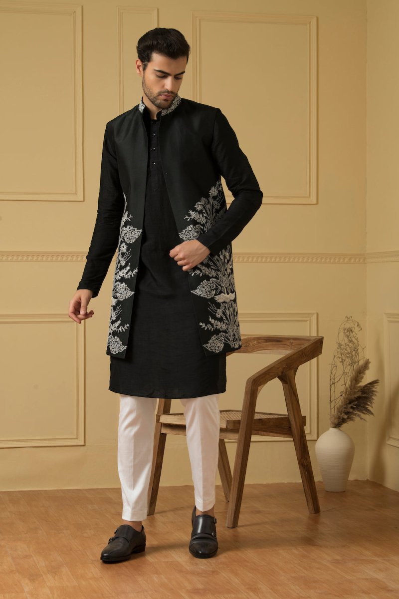 Alegre Designer Men's Indo Western by Hilo Design | Grocsy