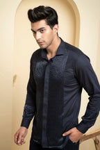 Metallic Designer Men's Shirt by Hilo Design | Grocsy