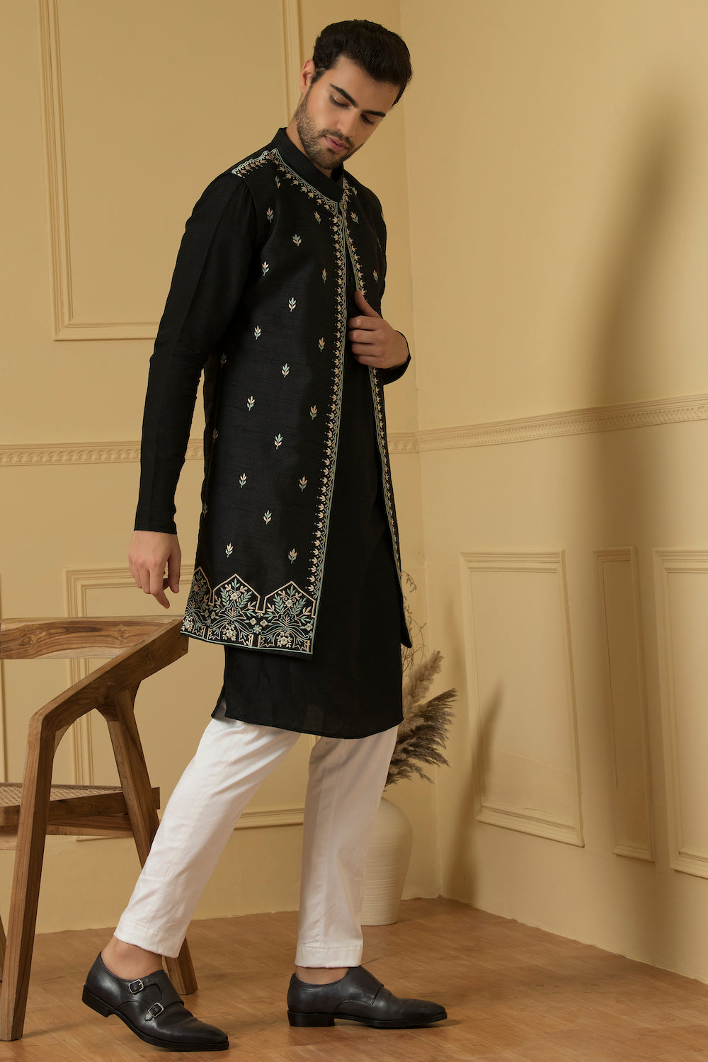 Deseo Designer Men's Indo Western by Hilo Design | Grocsy