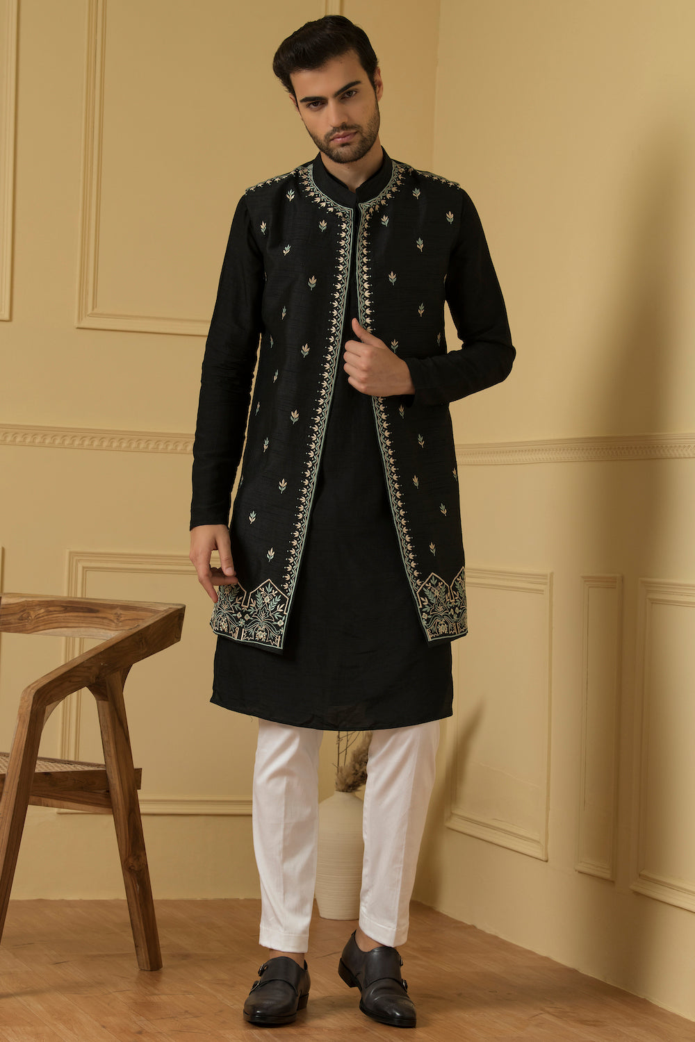 Deseo Designer Men's Indo Western by Hilo Design | Grocsy