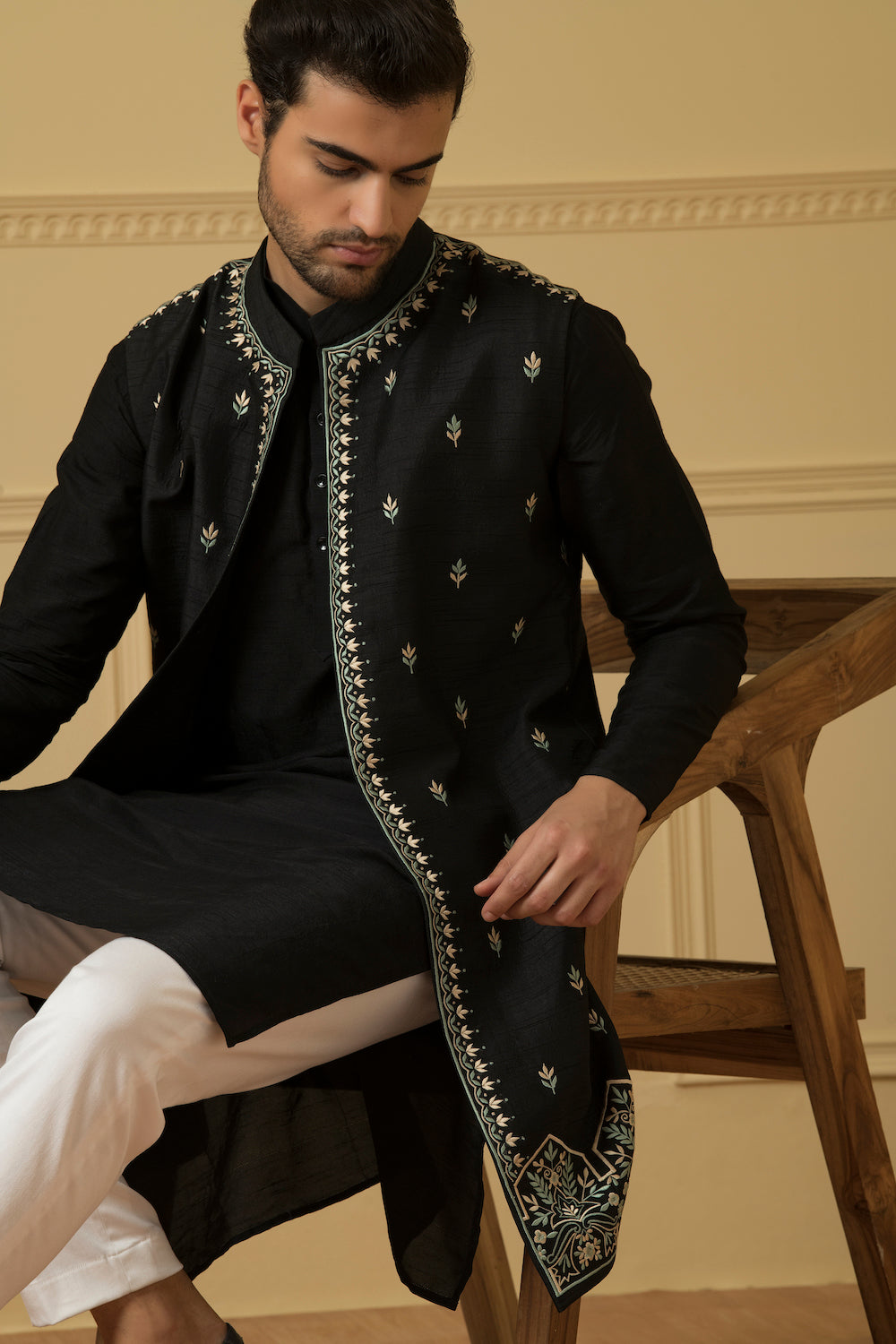 Deseo Designer Men's Indo Western by Hilo Design | Grocsy
