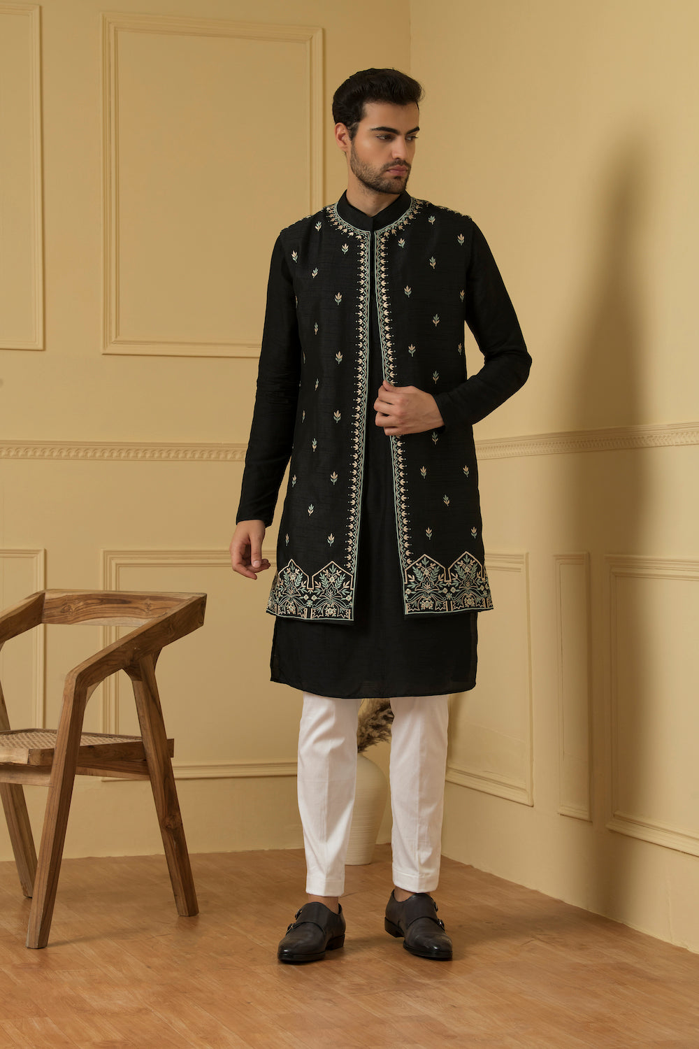 Deseo Designer Men's Indo Western by Hilo Design | Grocsy